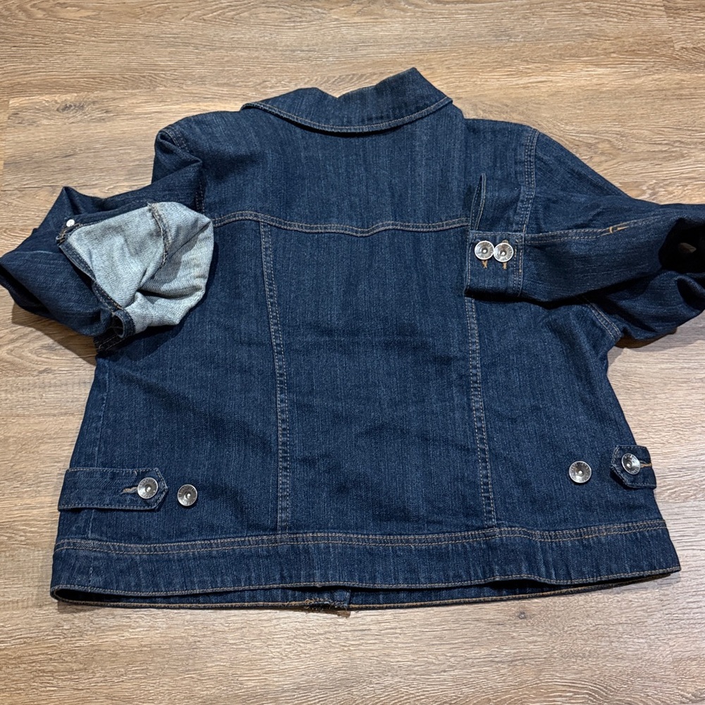 Lane Bryant Dark Blue Denim Jacket - Picture 5 of 6